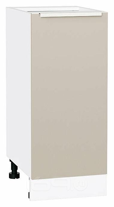 Шкаф нижний с 1-ой дверцей Фьюжн Cream Silk/Белый 816*350*480