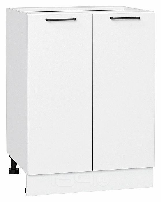 Шкаф нижний с 2-мя дверцами Флэт White In 2S/Белый 816*600*478
