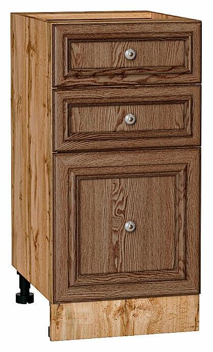 Шкаф нижний с 3-мя ящиками Шале Brown Dreamline Дуб Вотан 816*400*480