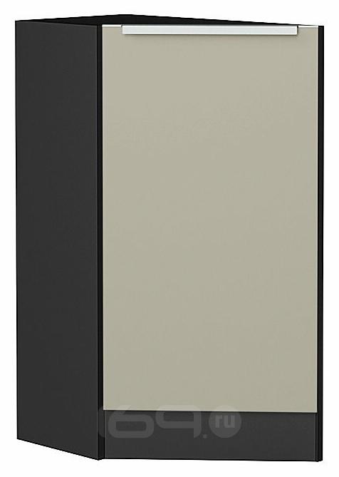Шкаф нижний торцевой Фьюжн Silky Grey Graphite 816*296*554