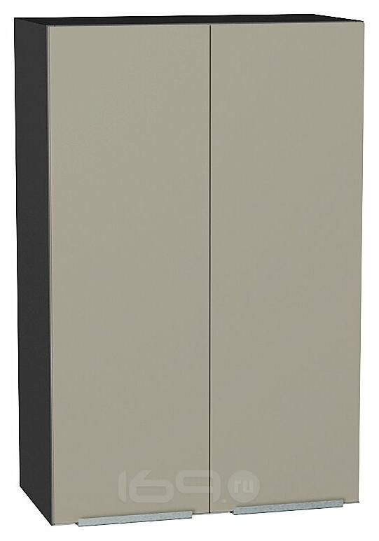 Шкаф верхний с 2-мя дверцами Фьюжн Silky Grey Graphite 920*600*320