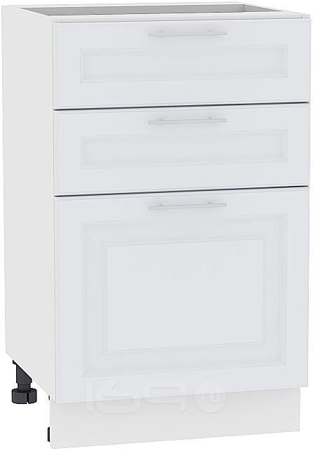 Шкаф нижний с 3-мя ящиками Ницца Royal Н 503 Blanco-Белый