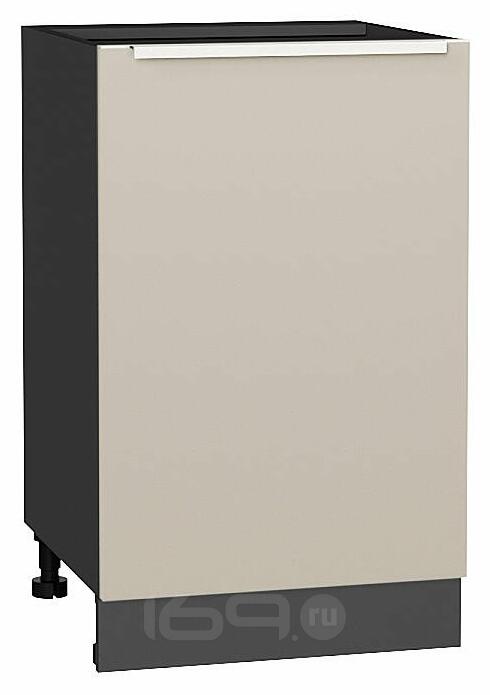 Шкаф нижний с 1-ой дверцей Фьюжн Cream Silk/Graphite 816*500*480