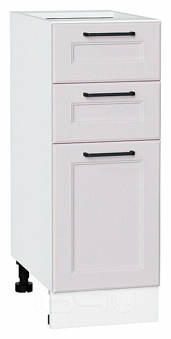 Шкаф нижний с 3-мя ящиками Барселона Кашемир Белый 816*300*484