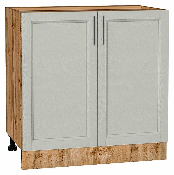 Шкаф нижний с 2-мя дверцами Сканди Cappuccino Softwood Дуб Вотан 816*800*478