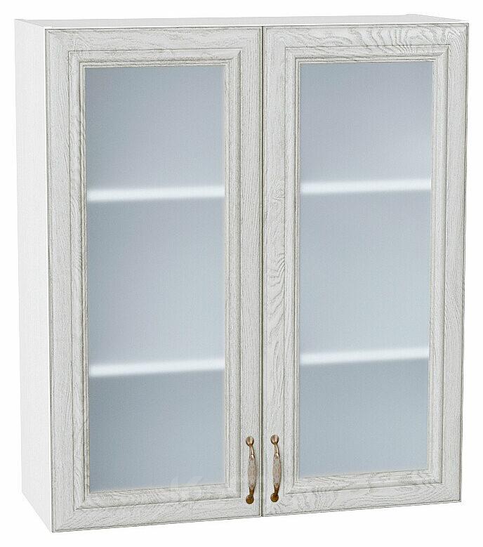 Шкаф верхний с 2-мя остекленными дверцами Шале White Dreamline Белый 920*800*302