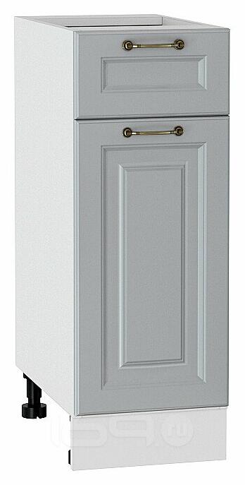 Шкаф нижний с 1-ой дверцей и ящиком Ницца Графит/Белый 816*300*478