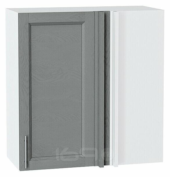 Шкаф верхний прямой угловой Сканди Grey Softwood Белый 716*700*345