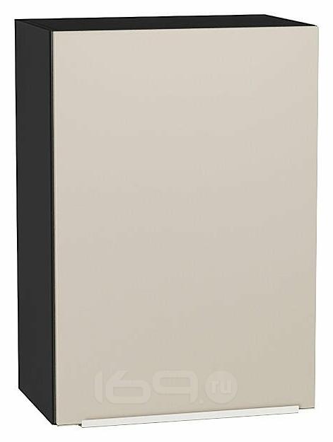Шкаф верхний с 1-ой дверцей Фьюжн Cream Silk/Graphite 716*500*320