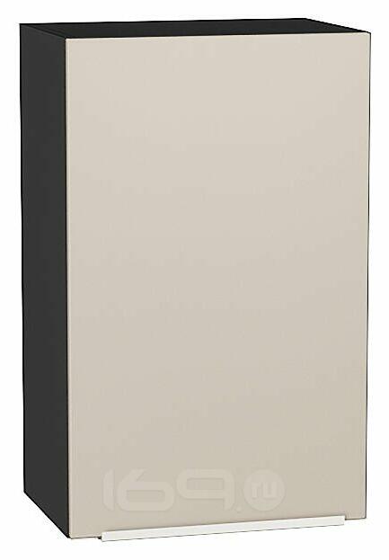 Шкаф верхний с 1-ой дверцей Фьюжн Cream Silk/Graphite 716*450*320
