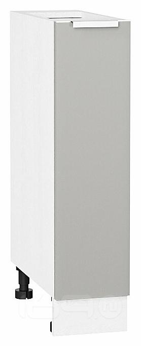 Шкаф нижний с 1-ой дверцей Фьюжн Silky Light Grey Белый 816*200*480