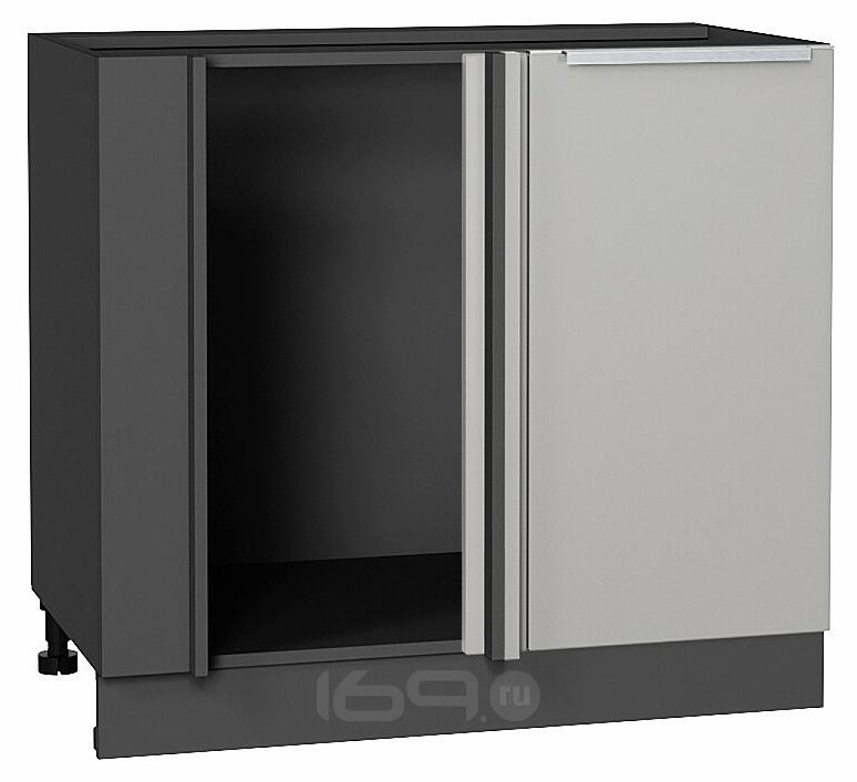 Шкаф нижний угловой Фьюжн Silky Light Grey Graphite 816*890*480