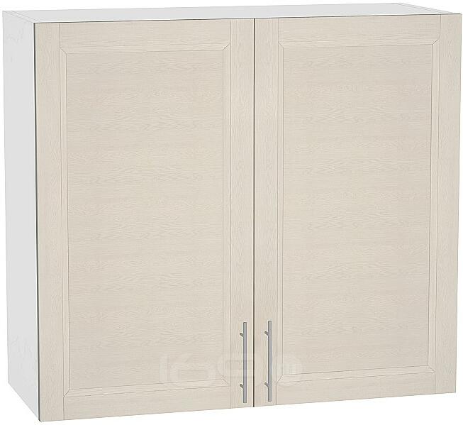 Шкаф верхний с 2-мя дверцами Сканди В 809 Cappuccino Softwood-Белый