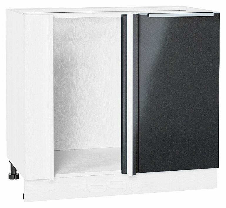 Шкаф нижний угловой Фьюжн Anthracite Белый 816*890*480