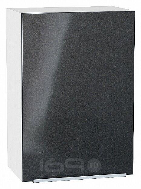 Шкаф верхний с 1-ой дверцей Фьюжн Anthracite Белый 716*500*320