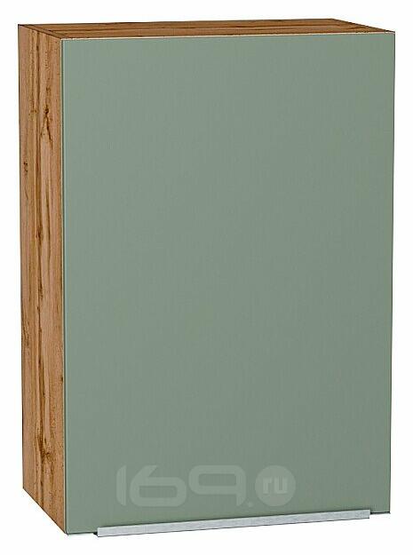 Шкаф верхний с 1-ой дверцей Фьюжн Silky Mint Дуб Вотан 716*500*320