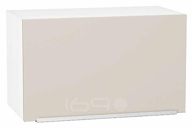 Шкаф верхний горизонтальный Фьюжн Cream Silk/Белый 358*600*320