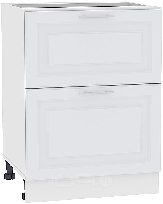 Шкаф нижний с 2-мя ящиками Ницца Royal Н 602 Blanco-Белый