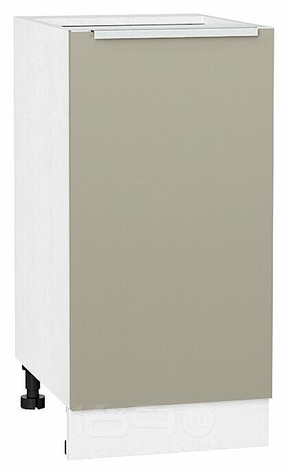 Шкаф нижний с 1-ой дверцей Фьюжн Silky Grey Белый 816*400*480