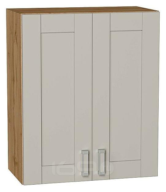 Шкаф верхний с 2-мя дверцами Лофт Grey Silk/Дуб Вотан 716*600*320