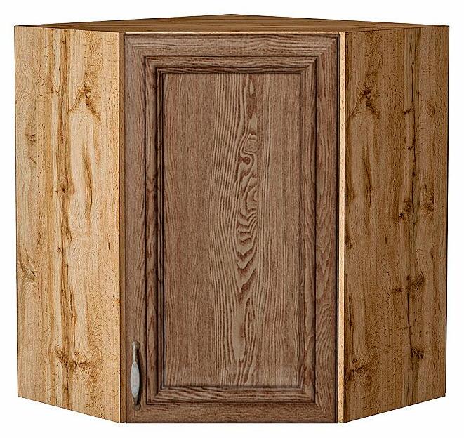 Шкаф верхний угловой Шале Brown Dreamline Дуб Вотан 716*600*600