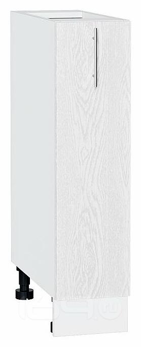 Шкаф нижний с 1-ой дверцей Сканди White Silkwood/Белый 816*200*480