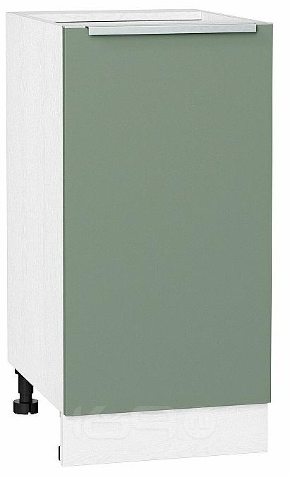Шкаф нижний с 1-ой дверцей Фьюжн Н 400 Silky Mint-Белый