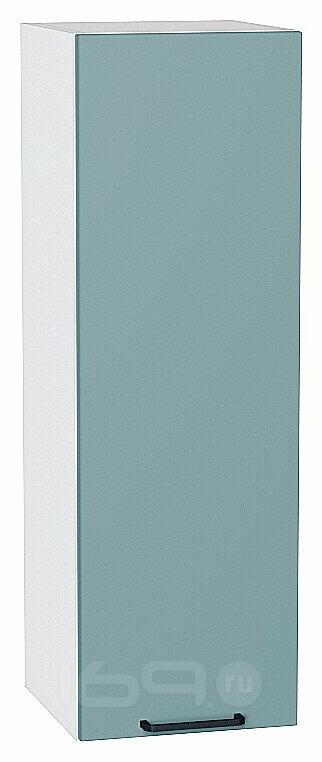 Шкаф верхний с 1-ой дверцей Флэт Grey-green In 2S/Белый 920*300*318