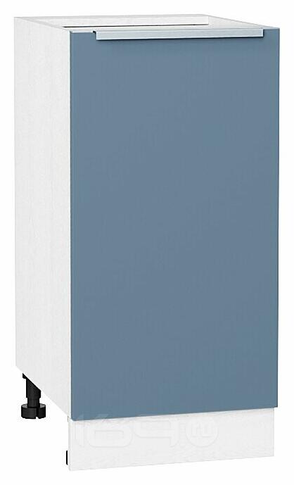 Шкаф нижний с 1-ой дверцей Фьюжн Silky Blue Белый 816*400*480