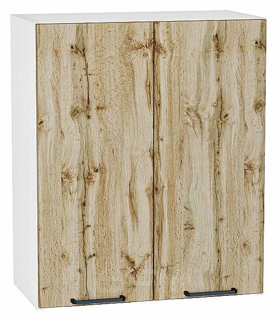 Шкаф верхний с 2-мя дверцами Флэт Wotan Oak 2S/Белый 716*600*318