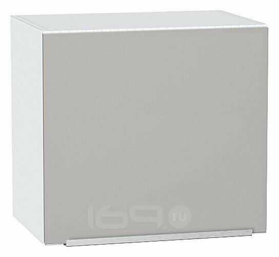 Шкаф верхний горизонтальный Фьюжн Silky Light Grey Белый 460*500*318