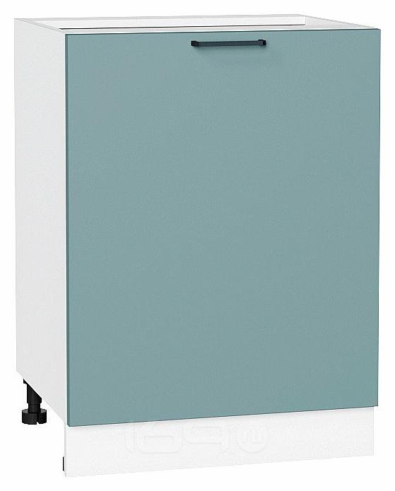 Шкаф нижний с 1-ой дверцей Флэт Grey-green In 2S/Белый 816*600*478