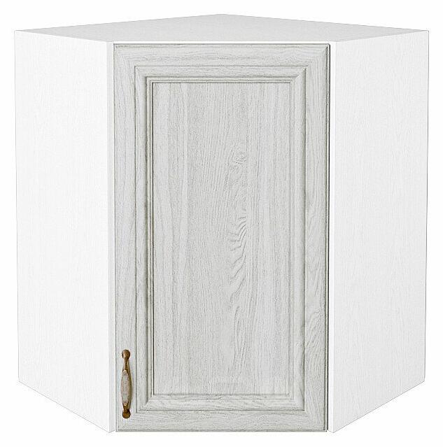 Шкаф верхний угловой Шале White Dreamline Белый 716*600*600