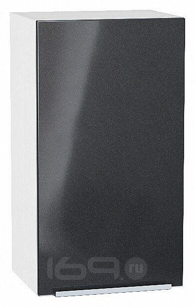 Шкаф верхний с 1-ой дверцей Фьюжн Anthracite Белый 716*400*320