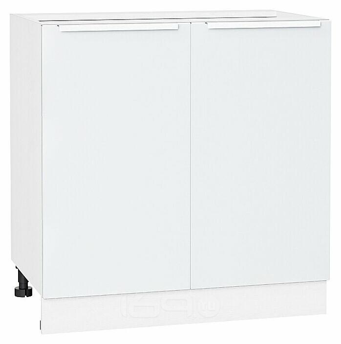 Шкаф нижний с 2-мя дверцами Фьюжн Silky White Белый 816*800*480