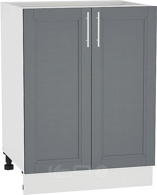 Шкаф нижний с 2-мя дверцами Сканди Н 600 Graphite Softwood-Белый