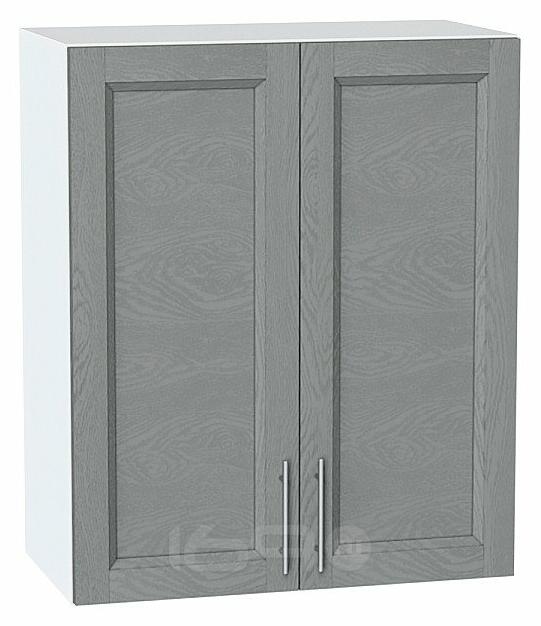 Шкаф верхний с 2-мя дверцами Сканди Grey Softwood Белый 716*600*320
