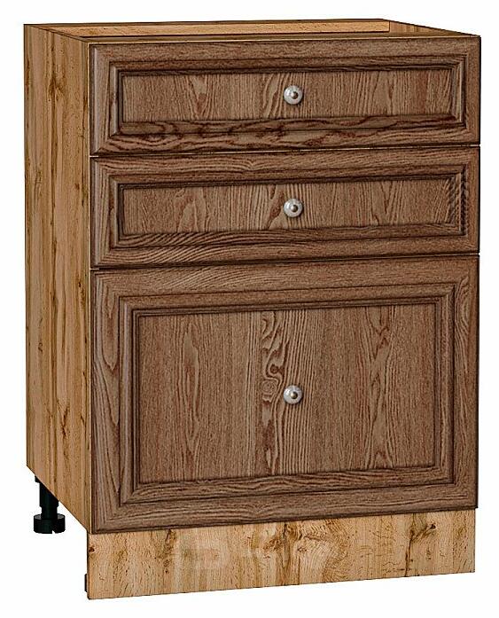 Шкаф нижний с 3-мя ящиками Шале Brown Dreamline Дуб Вотан 816*600*480