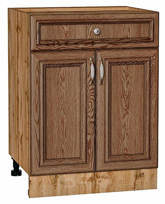 Шкаф нижний с 2-мя дверцами и ящиком Шале Brown Dreamline Дуб Вотан 816*600*480