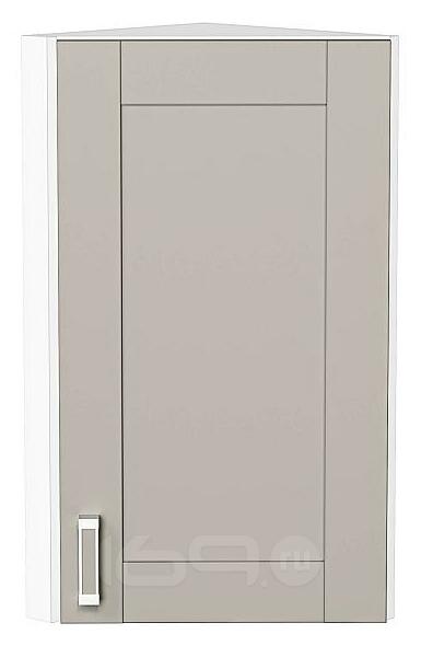 Шкаф верхний торцевой Лофт Grey Silk/Белый 716*300*306