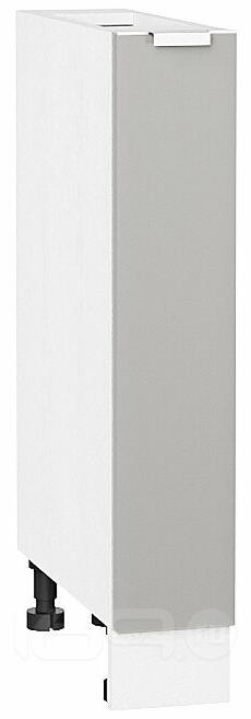 Шкаф нижний бутылочница Фьюжн Silky Light Grey Белый 816*150*480