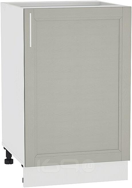 Шкаф нижний с 1-ой дверцей Сканди Н 500 Grey Softwood-Белый