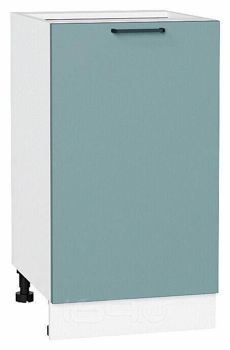 Шкаф нижний с 1-ой дверцей Флэт Grey-green In 2S/Белый 816*450*478