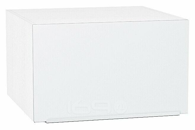 Шкаф верхний горизонтальный глубокий Фьюжн Silky White Белый 358*600*576