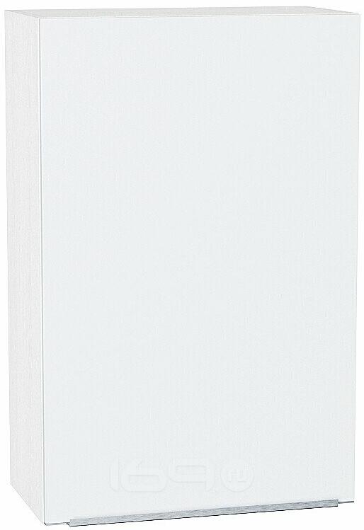 Шкаф верхний с 1-ой дверцей Фьюжн Silky White Белый 920*600*320