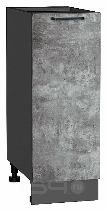 Шкаф нижний с 1-ой дверцей Флэт Temple Stone 2S/Graphite 816*300*478