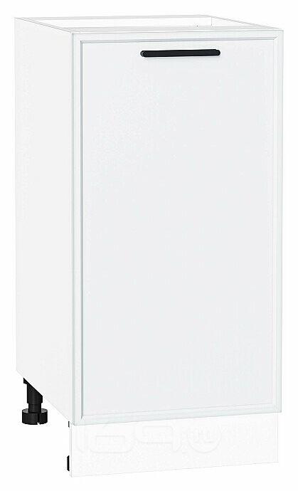 Шкаф нижний с 1-ой дверцей Фрейм White Silk Белый 816*400*484