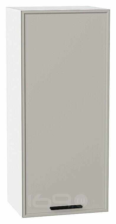 Шкаф верхний с 1-ой дверцей Фрейм Grey Silk Белый 920*400*324