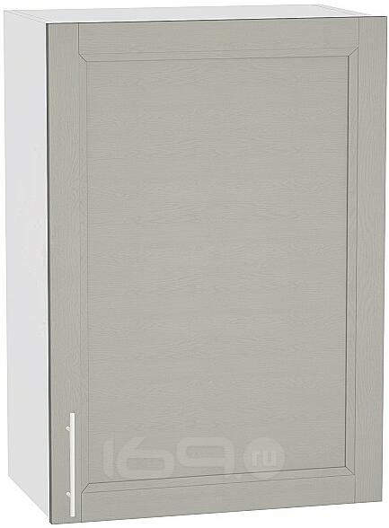 Шкаф верхний с 1-ой дверцей Сканди В 600 Grey Softwood-Белый