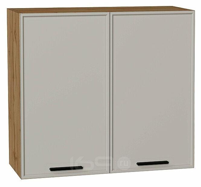 Шкаф верхний с 2-мя дверцами Фрейм Grey Silk Дуб Вотан 716*800*324